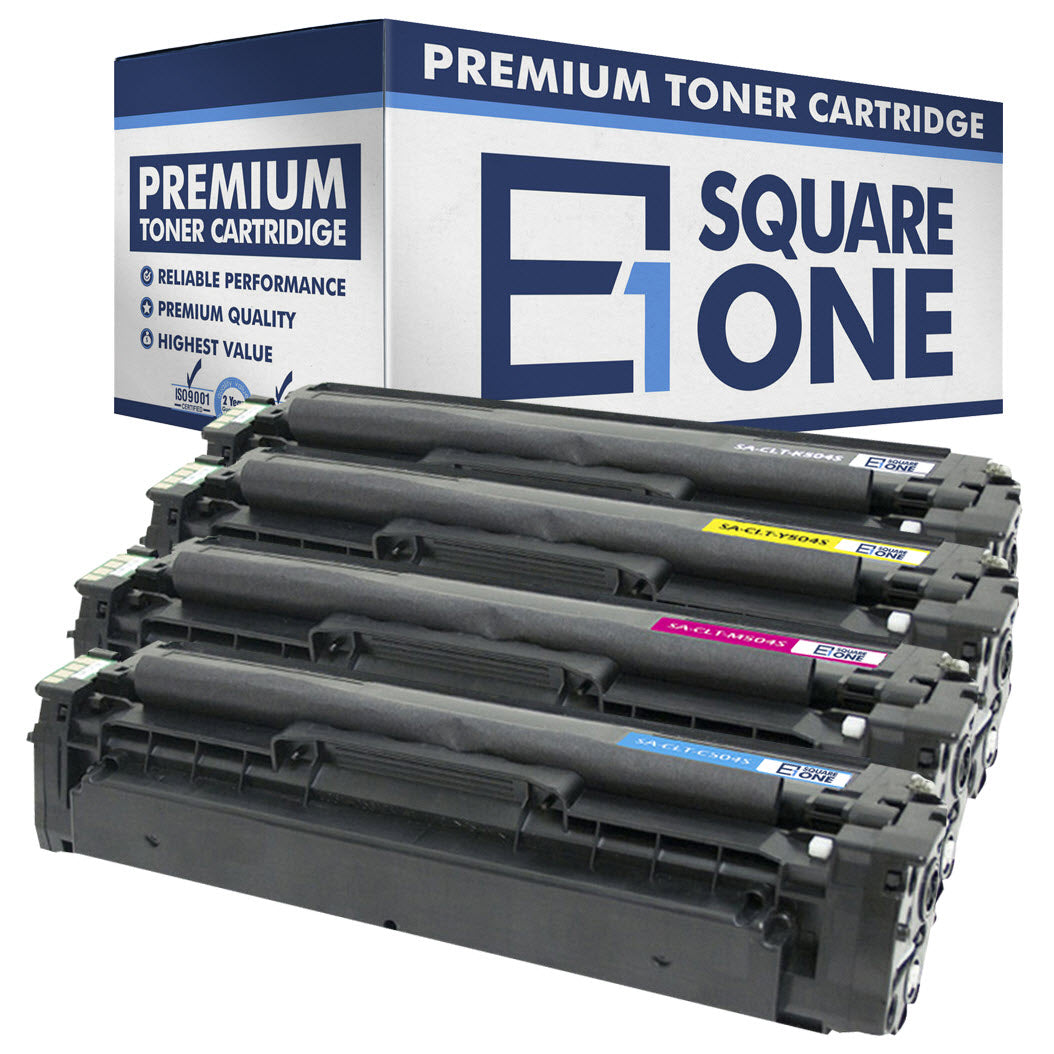 eSquareOne Compatible Toner Cartridge Replacement for Samsung CLT-C504S C504 CLT-M504S M504 CLT-Y504S Y504 CLT-K504S K504 (Black, Cyan, Magenta, Yellow)