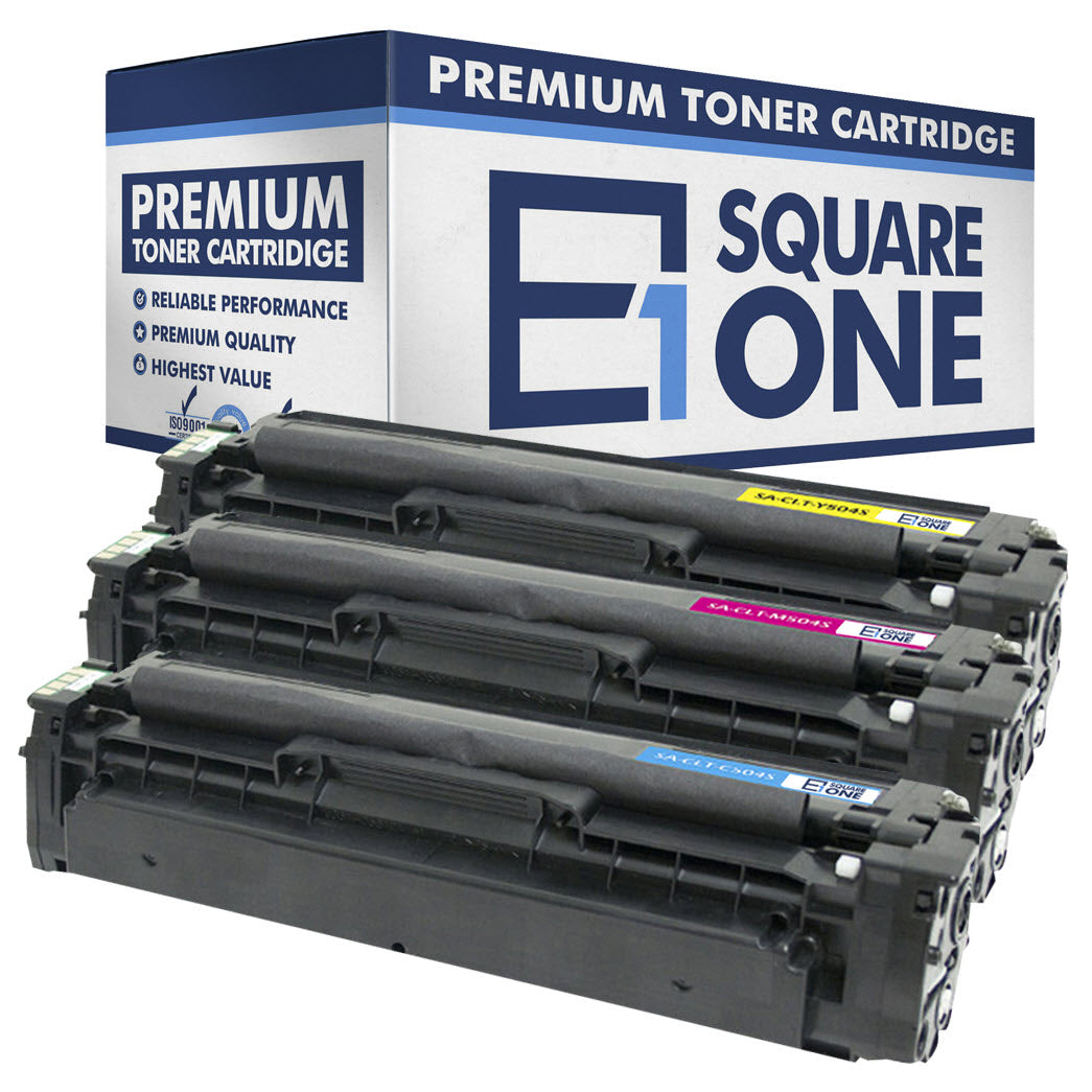 eSquareOne Compatible Toner Cartridge Replacement for Samsung CLT-C504S C504 CLT-M504S M504 CLT-Y504S Y504 (Cyan, Magenta, Yellow)