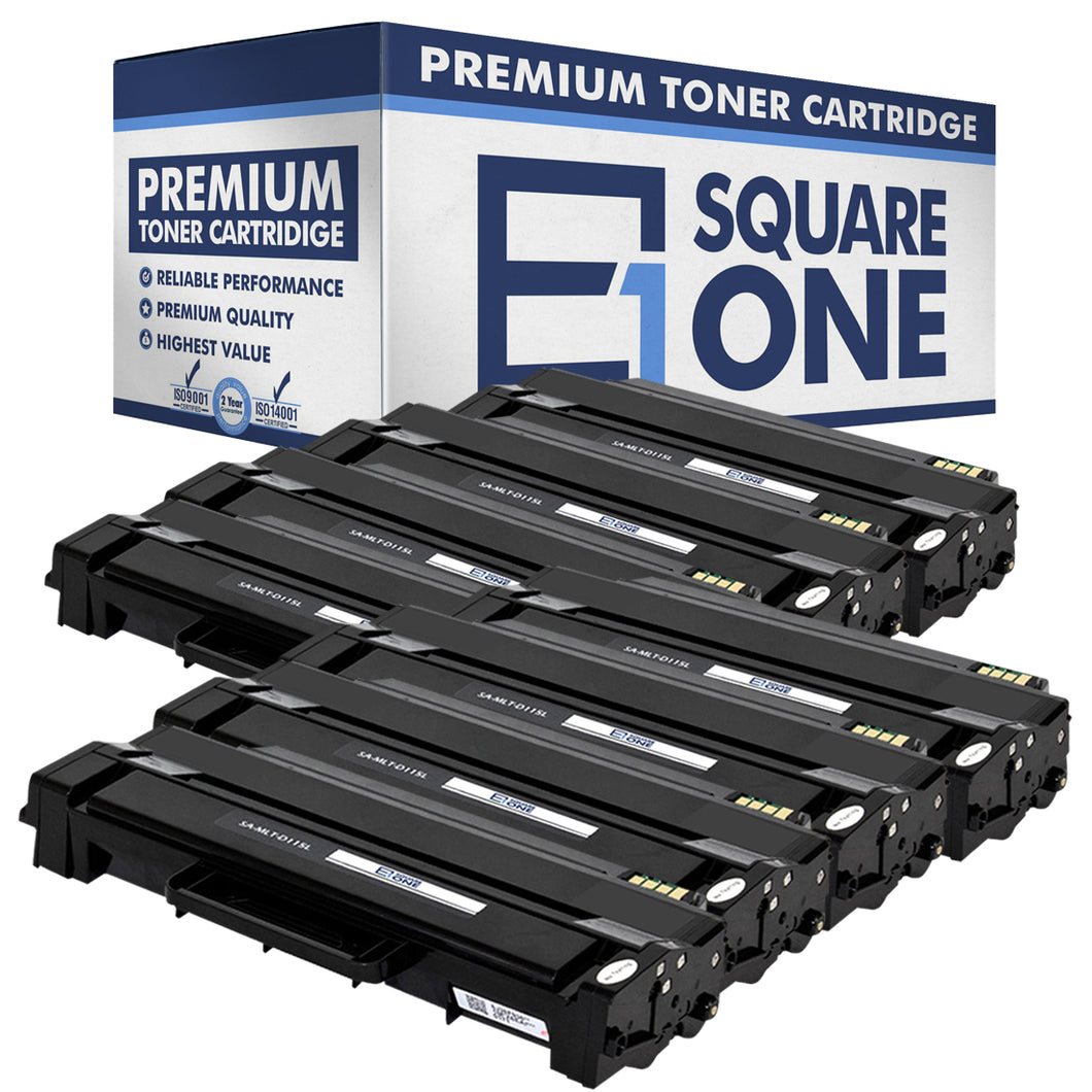 eSquareOne Compatible (High Yield) Toner Cartridge Replacement for Samsung MLT-D115L (Black, 8-Pack)
