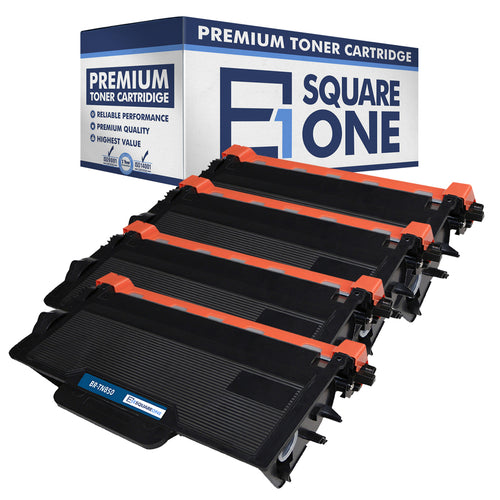 eSquareOne Compatible High Yield Toner Cartridge Replacement for Brother TN850 TN820 (Black, 4-Pack)