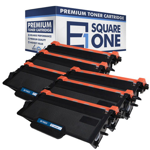 eSquareOne Compatible High Yield Toner Cartridge Replacement for Brother TN850 TN820 (Black, 6-Pack)