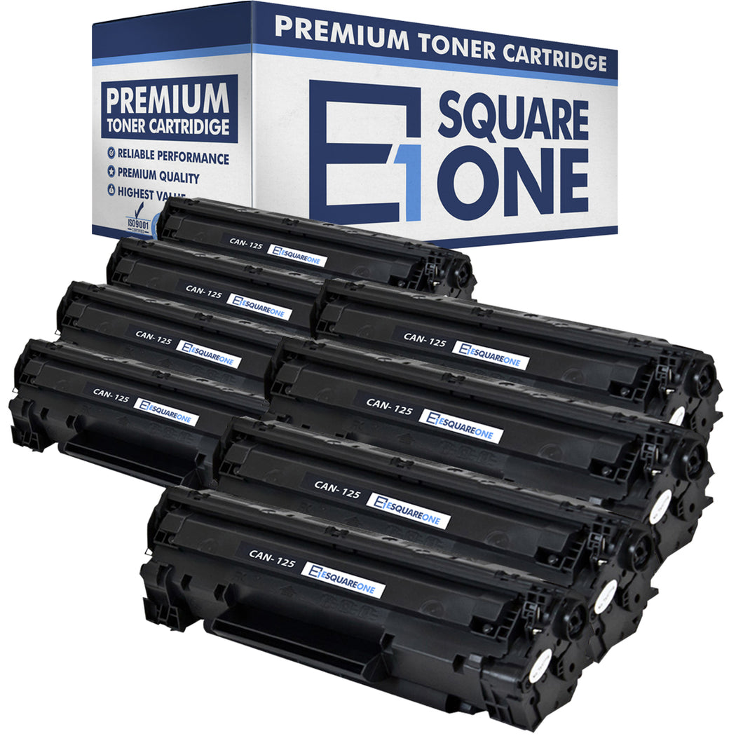 eSquareOne Compatible Toner Cartridge Replacement for Canon 125 3484B001AA (Black, 8-Pack)