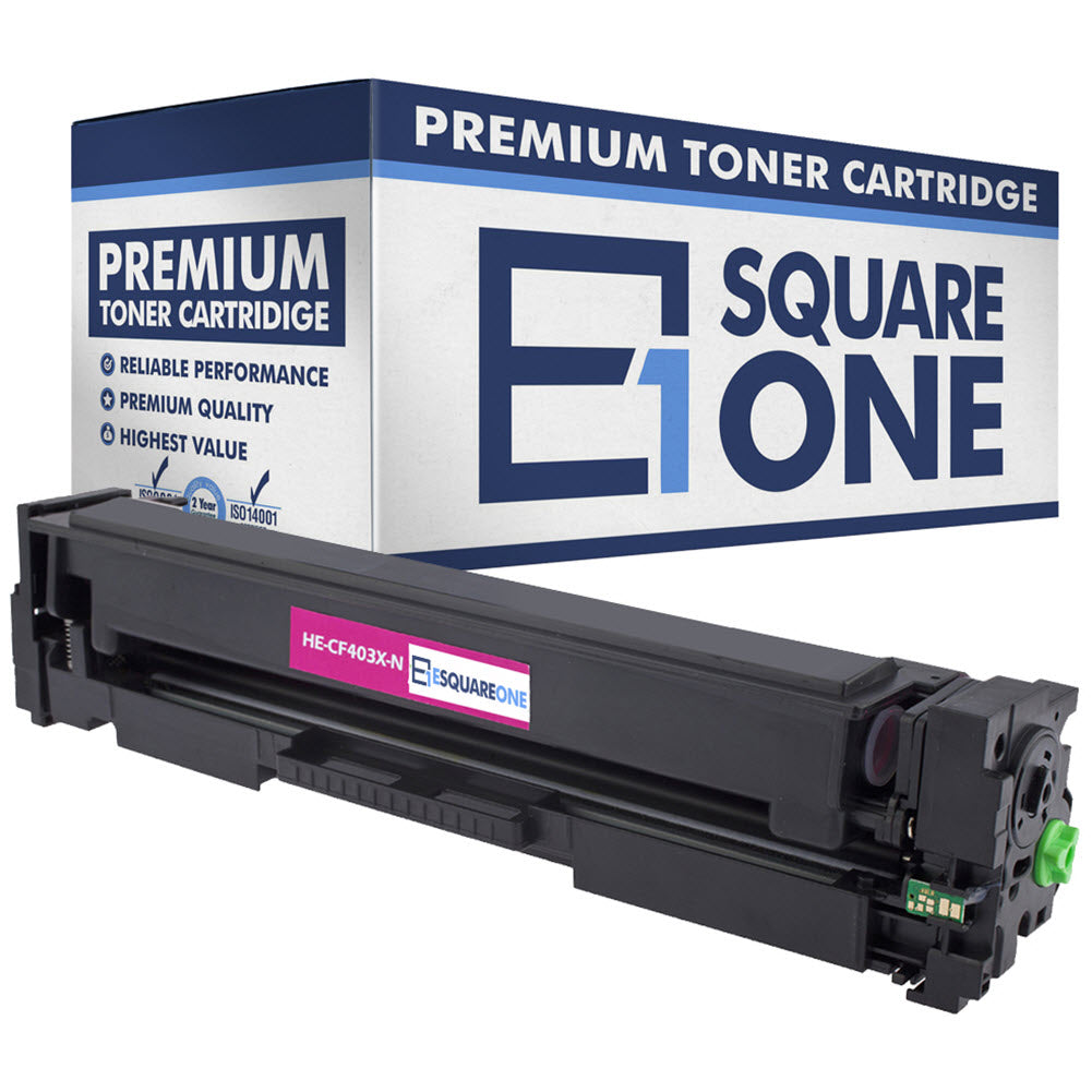 eSquareOne Compatible High Yield Toner Cartridge Replacement for HP 201X CF403X (Magenta, 1-Pack)