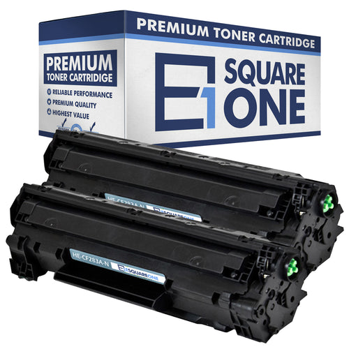 eSquareOne Compatible Toner Cartridge Replacement for HP 83A CF283A (Black, 2-Pack)