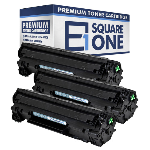eSquareOne Compatible Toner Cartridge Replacement for HP 83A CF283A (Black, 3-Pack)