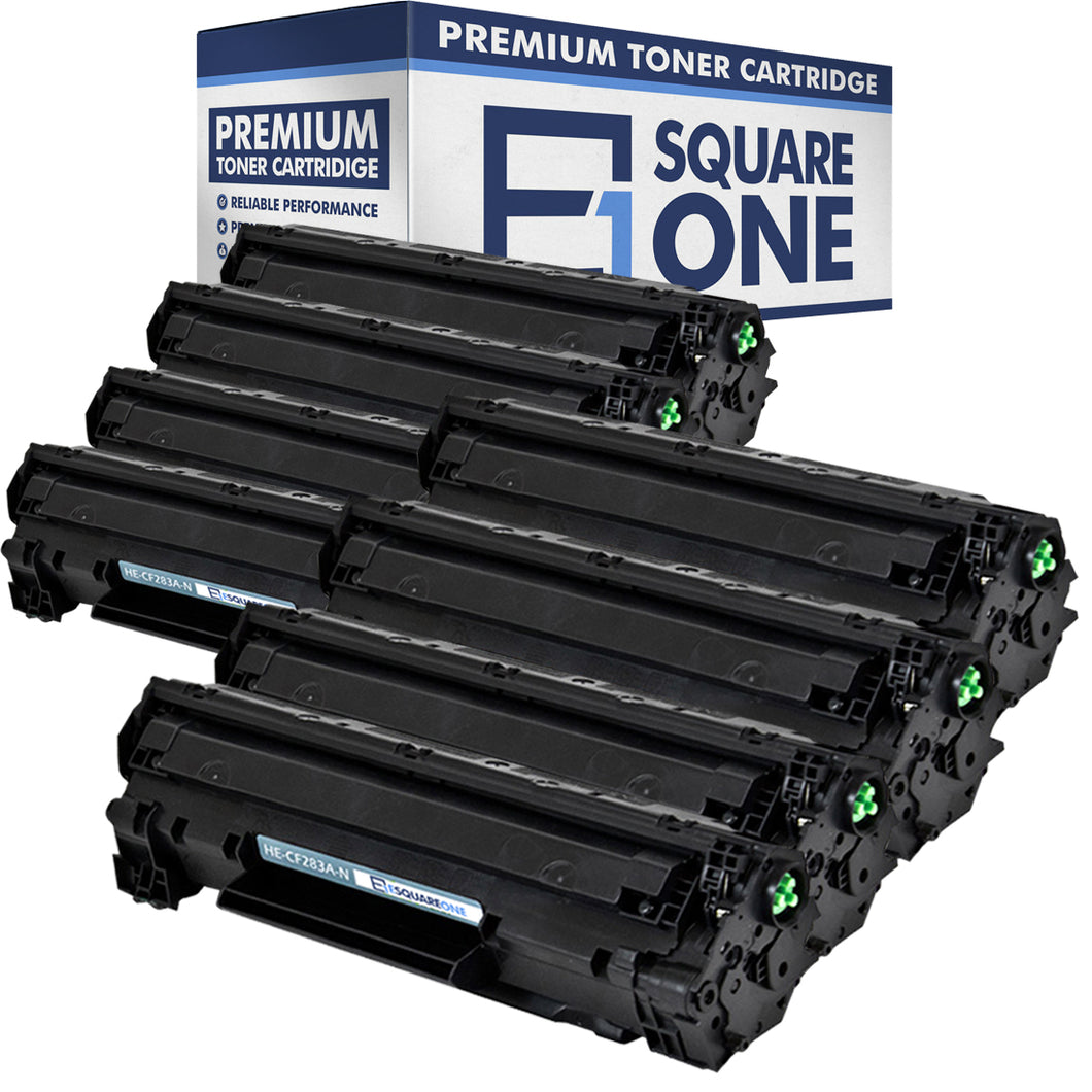 eSquareOne Compatible Toner Cartridge Replacement for HP 83A CF283A (Black, 8-Pack)