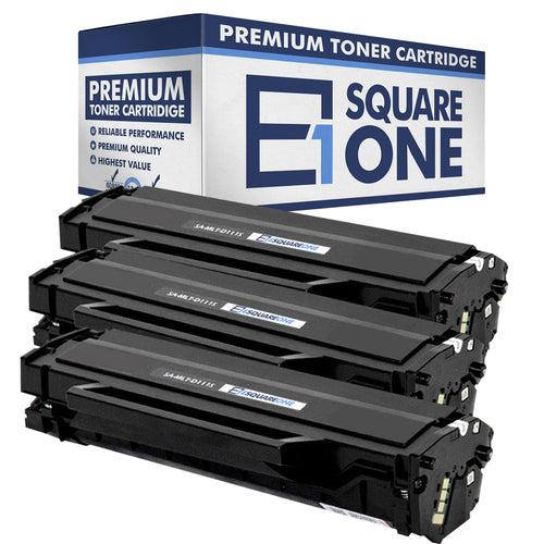 eSquareOne Compatible Toner Cartridge Replacement for Samsung 111S MLT-D111S (Black, 3-Pack)
