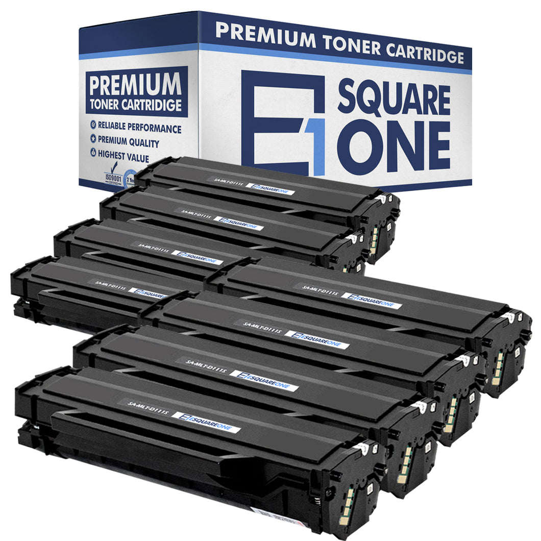 eSquareOne Compatible Toner Cartridge Replacement for Samsung 111S MLT-D111S (Black, 8-Pack)